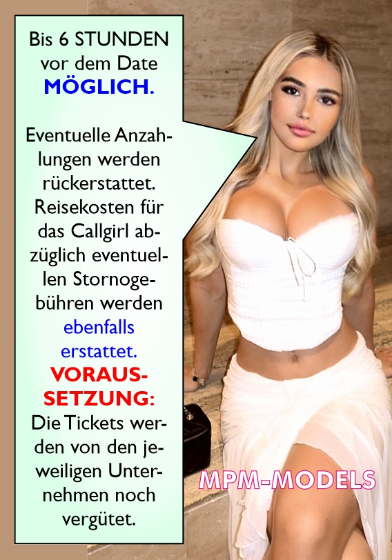 Alle Escort Modelle arbeiten freiwillig bei MPM MODELS.