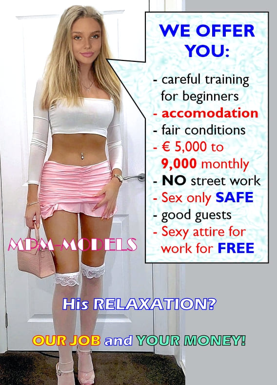 Sexjobs Europe - up to 9,000 EURO monthly.